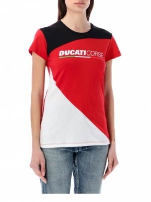 Ducati Corse T-Shirt Contrast Damen