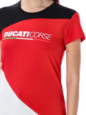 Ducati Corse T-Shirt Contrast Damen