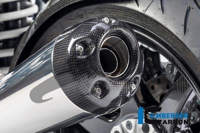Carbon Ilmberger exhaust end cap BMW R NineT Racer