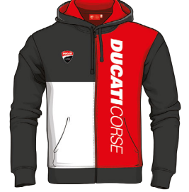Ducati Corse Hoodie Rot/Schwarz