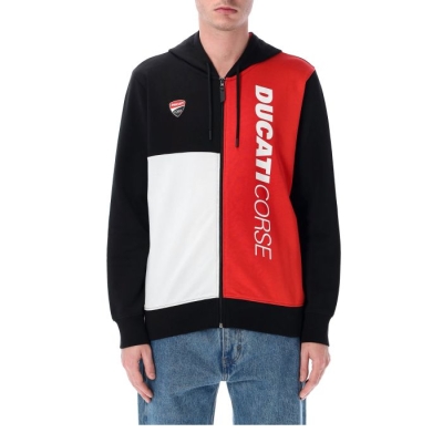 Ducati Corse Hoodie Rot/Schwarz
