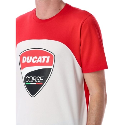 Ducati Corse T-Shirt Nero/Bianco