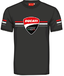 Ducati Corse T-Shirt Stripes e logo