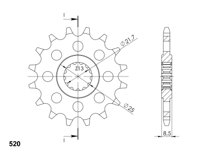 Supersprox Sprocket Yamaha XTZ 750 Super Tnr