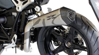 Auspuff Remus Hypercone BMW R NineT hochgezogen