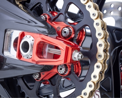 MOTO CORSE brida de pi��n con tornillos de titanio Ducati Panigale V4
