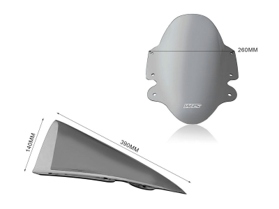 WRS Sport Windschild Triumph Speed Triple 1200 RR