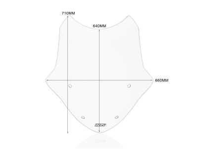 WRS Touring Windschild BMW R 1250 RT