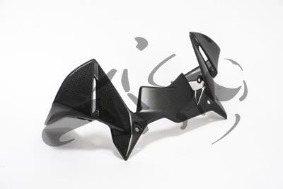 Carbon Ilmberger winddeflector op cockpit BMW R 1200 GS