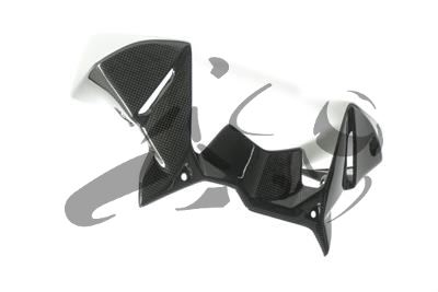Carbon Ilmberger winddeflector op cockpit BMW R 1200 GS