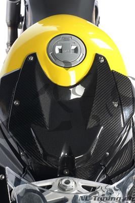 Carbon Ilmberger Tankabdeckung oben mit Gitter BMW S 1000 RR