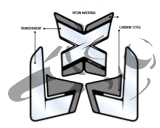 Puig specific tank protector Carbon Honda CRF 1000 L Africa Twin