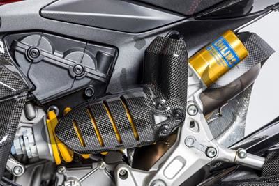 Copri ammortizzatore in carbonio Ilmberger grande Ducati Panigale 1299