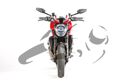 Protge-chaleur dchappement en carbone Ilmberger sur le collecteur Ducati Monster 1200 R