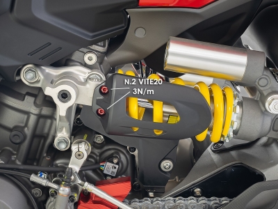 Set di viti DBK per copertura ammortizzatore Ducati Streetfighter V2