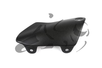 Carbon Ilmberger Stiefelschutz am Auspuff Ducati Monster 1200