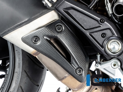 Ducati Hypermotard / Hyperstrada 821 protection thermique dchappement en carbone Ilmberger