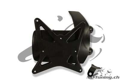 Soporte de matrcula Ilmberger de carbono incl. protector de cadena Ducati Diavel