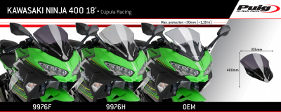 Parabrezza Puig Racing Kawasaki Ninja 400