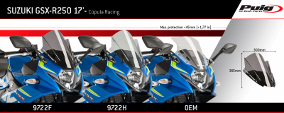 Puig Racing Vindruta Suzuki GSX-R 250