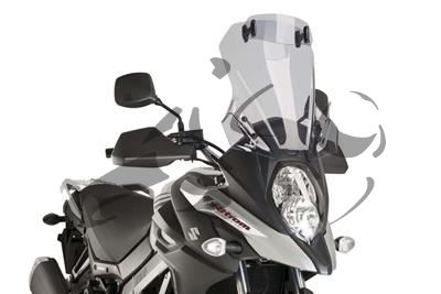 Puig touring windshield with visor attachment Suzuki V-Strom 650