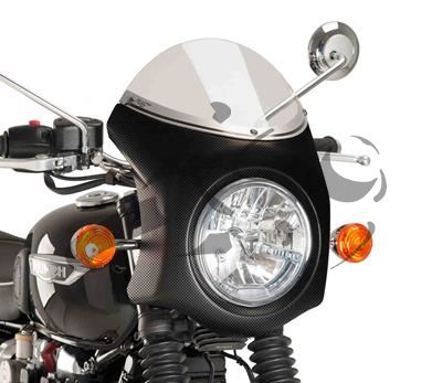 Puig Retro front fairing carbonstyle Triumph Thruxton 1200