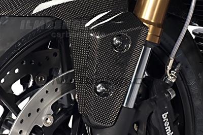 Carbon spatlappen op spatbord Triumph Speed Triple 1050