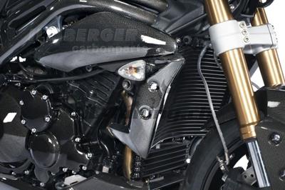 Carbon Ilmberger Wasserkhlerabdeckung Set Triumph Speed Triple 1050