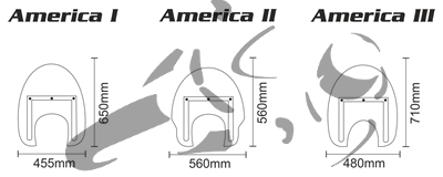 Parabrezza Custom Acces Touring America Suzuki VS GL 1400 Intruder