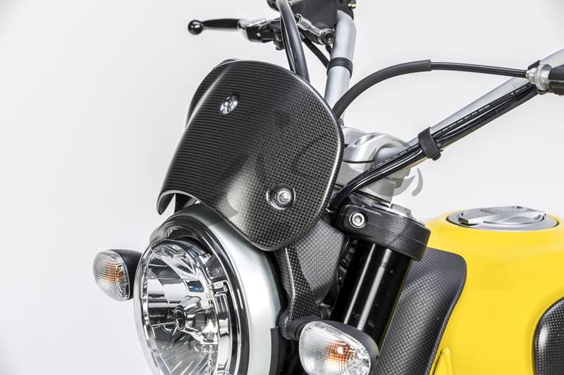 Carbon Ilmberger windshield Ducati Scrambler Desert Sled