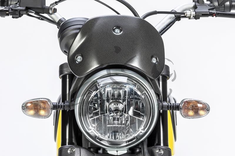 Ducati scrambler icon windshield clearance
