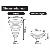 Silicone Oilein Filling Folding Funnel