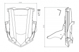 Puig elektronisch verstellbare Scheibe Triumph Tiger 800