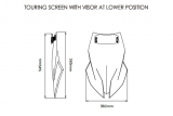 Puig touring windshield with visor attachment BMW F 900 XR