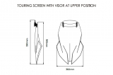 Puig touring windshield with visor attachment BMW F 900 XR