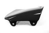 Protector de maletero Ilmberger de carbono en el escape Ducati Monster 1200 S