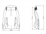 Puig Tourenscheibe mit Visieraufsatz Triumph Tiger 900