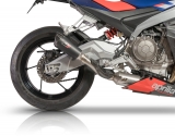 Uitlaat QD Gunshot zwart compleet systeem Aprilia RS 660