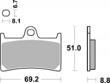 AP Racing brake pads SF Yamaha XT1200 Super Tnr