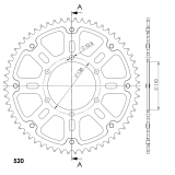 Supersprox Stealth sprocket Ducati Hypermotard 796