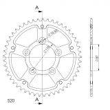 Supersprox Stealth Couronne dente Suzuki SV 650