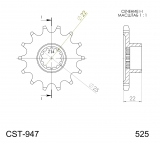 Supersprox pinion MV Brutale 800