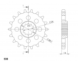 Supersprox sprocket Kawasaki ZRX 1200 R