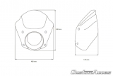 Carenatura anteriore custom Acces Snake Eye Harley Davidson Sportster 1200 Forty Eight
