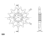 Supersprox sprocket KTM 520 SX