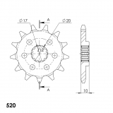 Supersprox sprocket Husqvarna WR 125