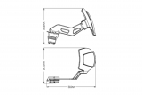 Cubre rueda trasero Puig monobrazo BMW F 750 GS