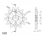 Supersprox sprocket Honda CB 300 R