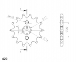 Supersprox sprocket Kawasaki KLX 110R