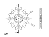 Supersprox sprocket Yamaha Motocross YZ 125